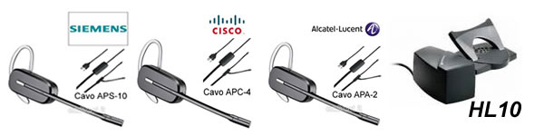 sistemi di risposta per cuffie cordless Plantronics cs540 con sgancio